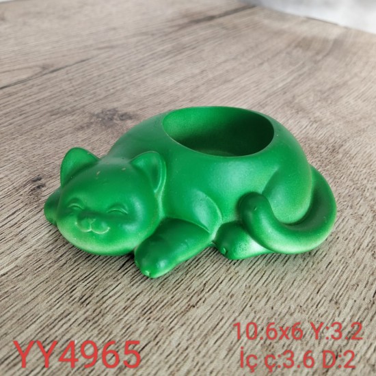 Uyuyan Kedi Mumluk Silikon Kalıp • El Yapımı Sevimli Dekor ve Hediye Seçeneği!